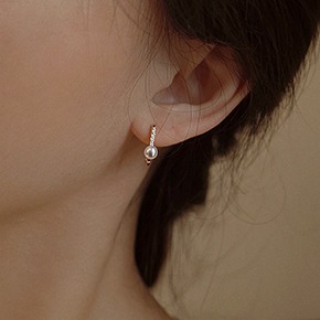 [귀걸이] 2-0739 로나 진주 원터치 귀걸이