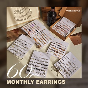 [monthly SET] 2-0767~2-0773 60피스 먼슬리 귀걸이